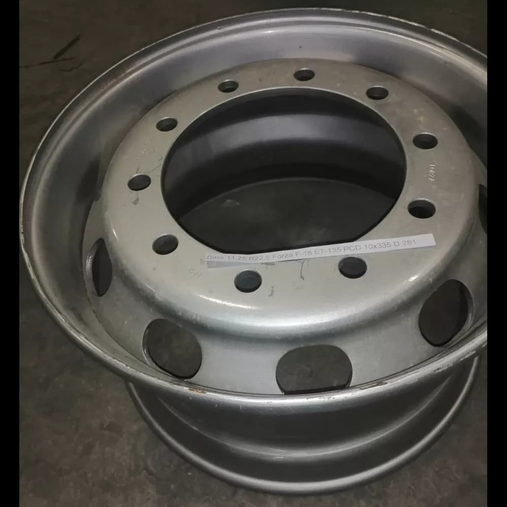 22.5X11.75 10/335 d26 ET135 D281 диск стальной грузовой F-16 толщина 14мм