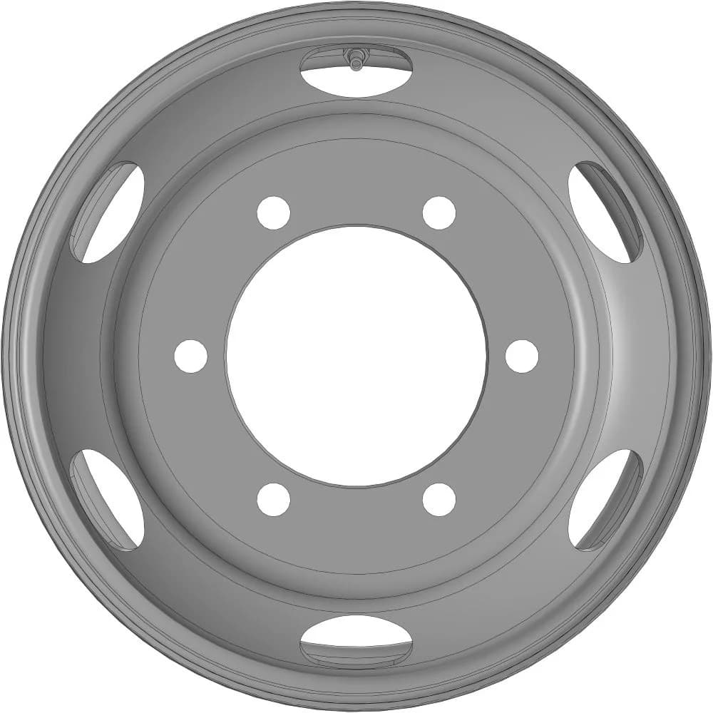 Колесо дисковое HARTUNG 5.5Jx16H2 6/205 d161 ET106.5